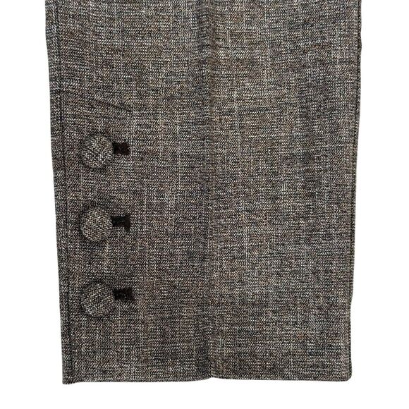 NEW Ann Taylor Ankle Button Detail Straight Leg Pant Size 6 Brown Dress Work - Picture 4 of 13